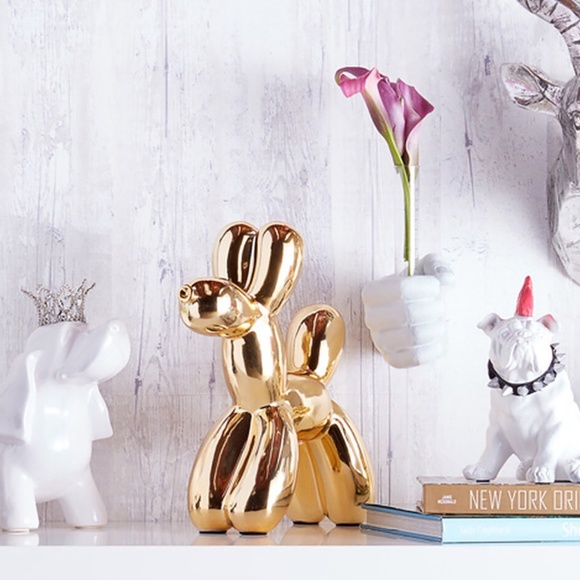 Gold Balloon Dog Piggy Bank - 12